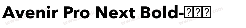 Avenir Pro Next Bold字体转换 Avenir Pro Next Bold字体转换